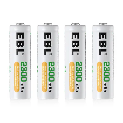 EBL Lot 2800mAh 2300mAh 1100mAh 800mAh AA AAA Rechargeable Batteries NI-MH + Box • $55.99