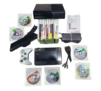 Xbox 360 E 4GB Console Bundle W/ 18 Games Controller Kinect A/V Power TESTED • $129.99