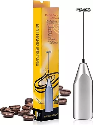 Milk Frother Handheld Coffee Mixer Milk Foam Maker Milkshake Whisk • £5.49