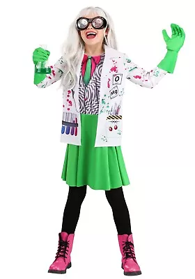 Girl's Mad Scientist Doctor Lab Coat Costume SIZE L (with Defect) • $29.99