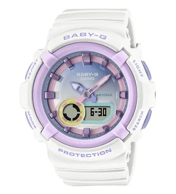 New Casio Baby-G BGA280PM-7A Duo Chrono Shock & Water Resistant White Pastel Wat • $268