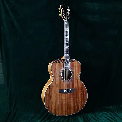 Handmade Full Koa Wood GD Series Acoustic Electric Guitar 3 Knob EQ High Quality • $254