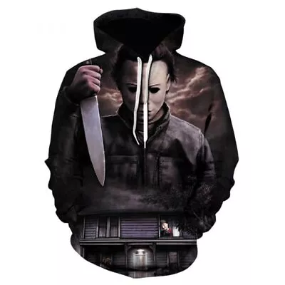 Halloween Horror Movie Michael Myers Unisex 3D HOODIE Halloween Gift Us Size • $26.58