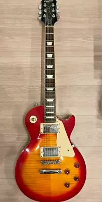 Epiphone Electric Guitar Les Paul Standard Cherry Sunburst W/Gig Bag Belt Used • $439.99