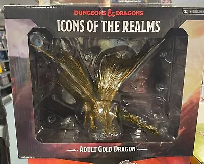 D&D 5E Icons Of The Realms Case Of 2 Adult Gold Dragon Premium Figures 2021 WOTC • $160