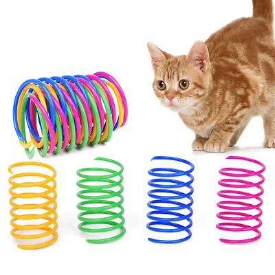 $8.39 • Buy 20x Cat Kitten Spring Bouncy Toy Plastic Training Toys Teasing Playing Cat Toy