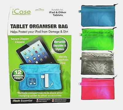 IPad Case ICase Tablet Organiser Bag Kindle Fire Cover Accessory 11.5  X 7.5  • £3.99
