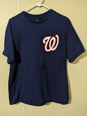 Bryce Harper Majestic Jersey T-Shirt Washington Nationals Size Large Pre-Owed • $17.99