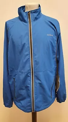 S841 Mens L.l.bean Blue Grey Zipped Lightweight Jacket Cagoule Uk L Eu 54 • £24.99