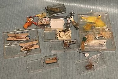 Lot Of 20 Vintage Fly Fishing Lures Flies And Spoons. • $35