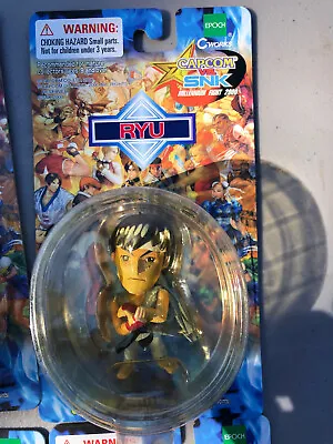 $10 • Buy Vintage CAPCOM Vs SNK Millennium Fight 2000 RYU Mini-Figure Key Chain Toynami 
