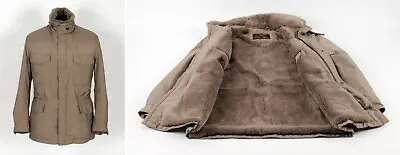 $9950 LORO PIANA Microfiber / Castorino Beaver Nutria Fur Coat - Beige - S / M • $3450