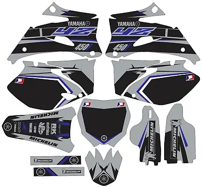 Gray YAMAHA GRAPHICS  YZ 450F YZ450F 2006 2007 2008 2009 • $95