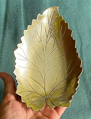 Vintage NEOCRAFT By EVERLAST Aluminum Leaf Shaped Candy Dish Or Ashtray • $17.49