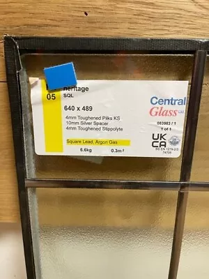 Double Glazed Unit 640 X 489 X 28mm Thick Toughened Argon Gas Square Lead • £50