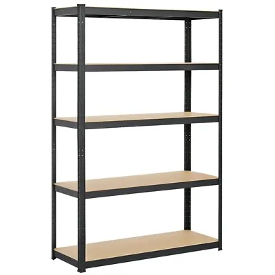 Garage Shelving Unit Heavy Duty Metal Shed Storage Shelves Boltless Shelf Rack • £34.99