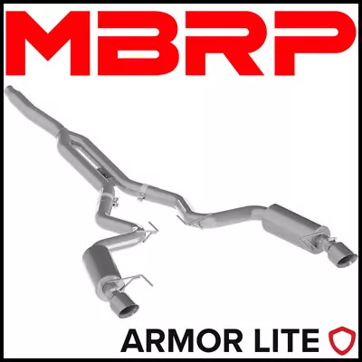 MBRP S7274AL Armor Lite 3  Cat-Back Exhaust Fits 2015-24 Ford Mustang Coupe 2.3L • $614.99