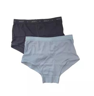 6 X Jockey Mens Y Front Briefs Underwear Undies Light Blue And Charcoal • $48.95