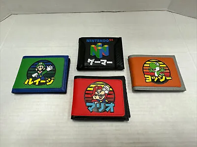 SUPER MARIO Nintendo 64 Bi-Fold Gaming Wallet Set JAPAN RARE SAMPLE PROTOTYPE • $87.49