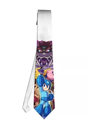 Mega Man Switch Pokemon Video Game Necktie Neck Tie Anime Men Child Cosplay Gift • $17.60