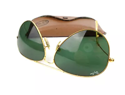 Vintage B&L Ray Ban Aviator Sunglasses Bausch & Lomb 58-14 Missing Earpiece • $39.99