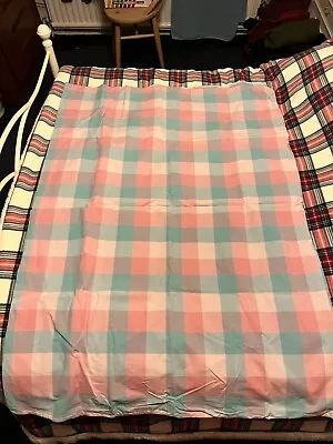 Vintage Laura Ashley Mitford Check Duvet Cover Single • £9.99