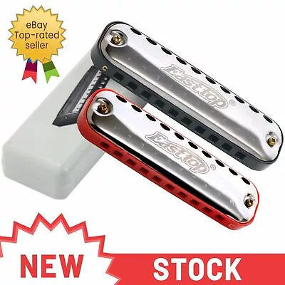 EASTTOP Harmonica Blues Harp Key Of C Diatonic Harmonica ABS Comb Party Gift • $7.99