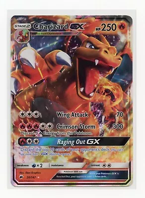 Pokémon TCG Charizard GX Burning Shadows 20/147 Holo Ultra Rare • $10