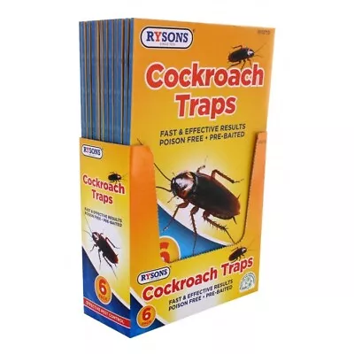 Rysons Cockroach Traps  Poison Free - 6 Traps • £2.25