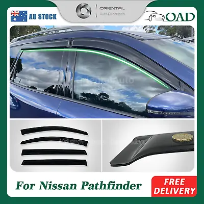 Luxury Weather Shields Weathershield For Nissan Pathfinder R52 2013-2021 • $67.50