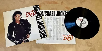 Michael Jackson Bad Vinyl Album 1987 Epic 450290 LP • £17.95