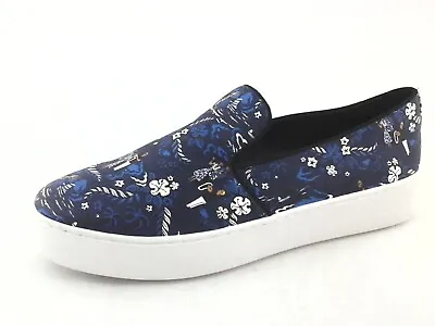 MICHAEL KORS Slip On Sneakers JANELLE Blue Floral Hawaiian US 10.5/40.5 $275 • $74.97