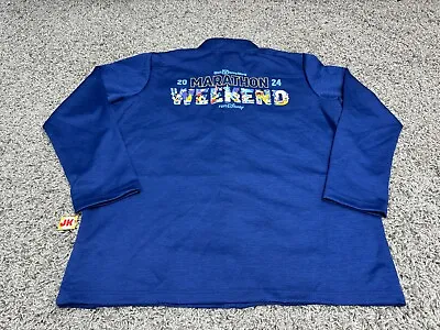 NEW Run Disney Jacket Adult 3XL Blue RunDisney Marathon Weekend 2024 Running • $102.75
