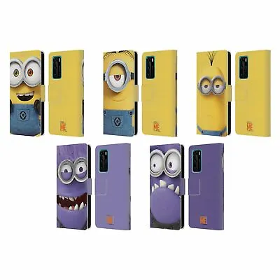 Official Despicable Me Full Face Minions Leather Book Case For Huawei Phones • $10.87