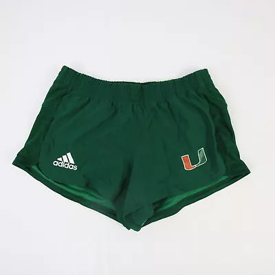 Miami Hurricanes Adidas Running Short Women's Dark Green New • $18.74