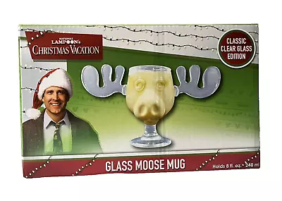 National Lampoons Christmas Vacation Classic Clear Glass Moose Mug 8oz • $22.99