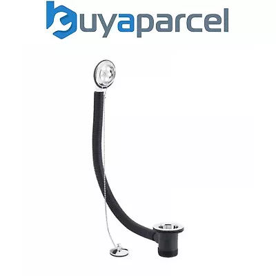 Bathroom Bath Combined Waste & Overflow With Plug Holder With Ball & Chain • £11.32