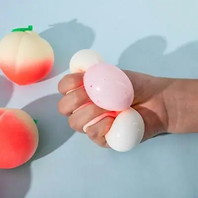 $11.04 • Buy 3inch Sensory Toy Flour Peach Ball Practical Joke Toy Anti-stress Squishy Ball