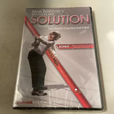 Single Plane Solution Secrets Of Moe Norman 2 DVD Set Graves Golf Academy NEW • $14.95