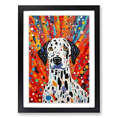 Dalmation Colour Field Wall Art Print Framed Canvas Picture Poster Decor • £16.95