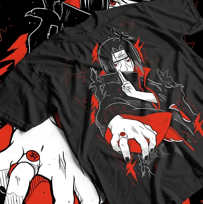 Itachi Uchiha T-Shirt Naruto Rasengan Jiraiya Anime Manga Style Shirt All Size • $18.50