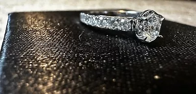 1 CT. T.W. Oval Diamond Engagement Ring In 14K White Gold • $899