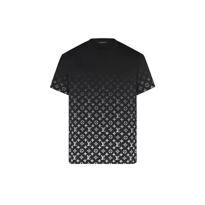 Louis Vuitton Men’s Monogram Logo Black Gradient T-shirt Size M 100% Authentic • £425