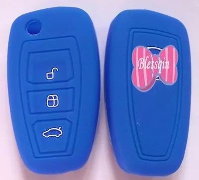 $8.99 • Buy Blue Silicone  Flip Key Cover Suits Mazda Bt50 Bt-50 Ute 2012 2013 2014 2015