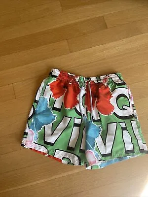 $325 VILEBREQUIN Green White Red Moorea Swim Trunks Bathing Shorts Sz L • $99