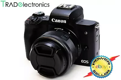 (👍GOOD) Canon EOS M50 Mirrorless Camera W/t EF-M 15-45mm F/3.5-6.3 IS STM Lens • $699