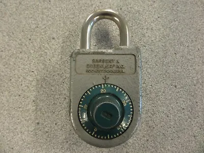Sargent & Greenleaf 8088 Combination Padlock Used No Combination Locksport • $23.95