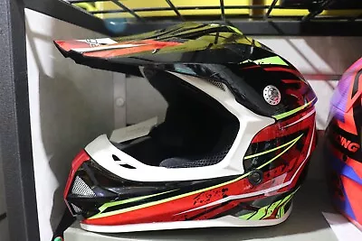 SMALL KIDS Vega Mighty-X2 Helmet Off Road Dirt Bike Atv Mx RED • $79.99