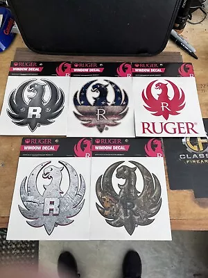 Ruger Logo 6” Window Decals (5) • $34.99