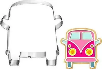 VW Van Cookie Cutter-3.5 Inch-Diswasher Safe-Vintage Bus Shape For Two Groovy • $15.44